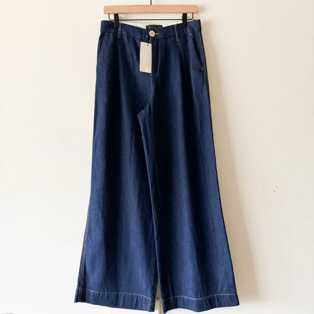 Zara pleated wide